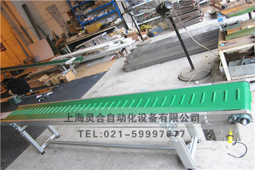 綠色PVC帶導(dǎo)條皮帶機(jī)